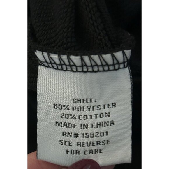 Lazy Sunday Black Cargo Jogger Sweatpants Women XS Drawstring Waist Comfort - Picture 4 of 7